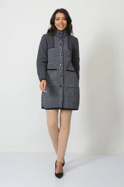 ЗЛАТА Кардиган С 2064/джинсовый микс