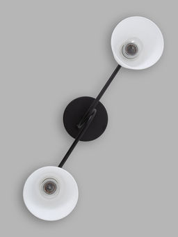 Люстра 12197/2, 2хE27, 40 Вт, чёрный/белый