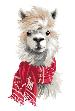 ФРЕЯ PNB/PS-044 Набор для раскрашивания по номерам 30 х 20 см Пушистый альпака