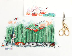 Набор для вышивания PANNA VK-7000 Любопытные носы 27 х 15 см