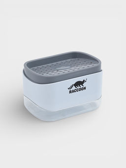 Дозатор для моющего средства с подставкой для губки Raccoon, губка в комплекте