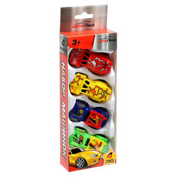 Набор машин Рейсер, 4 шт, цвета МИКС - Автоград фото 9