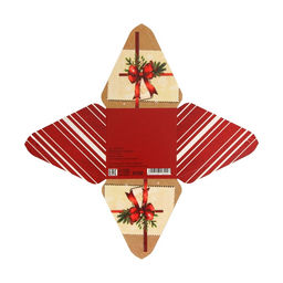 Цена за 5 шт. Бонбоньерка, новогодняя подарочная упаковка «Подарок», 7×7×7.5 см