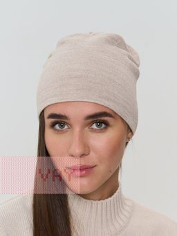 Шапка женская 5232-8436. 133 св.бежевый