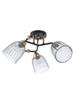 Люстра 12229/3, 2хE27, 60 Вт, чёрный/золото