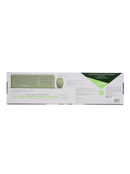 Комплект клавиатура и мышь Smartbuy 666395, беспроводной, мембранная, USB, зеленый