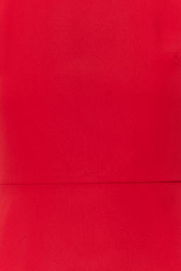 K?rm?z? A Kesim F?rf?rl? Astarl? Mini Dokuma Elbise TWOSS20EL0237