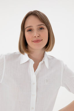 Kad_n Beyaz Uzun Kollu Basic G_mlek Sepette S_rpriz _ndirim - U.s. polo assn фото 2