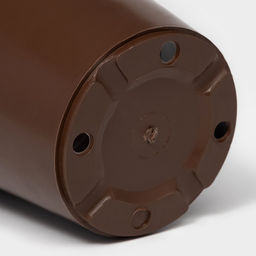 Цена за 5 шт. Горшок для цветов с поддоном «Доляна», 800 мл, пластиковый, коричневый, оттенок МИКС