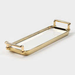 Блюдо керамическое для подачи Gold, 31.5×9.3×4 см