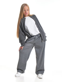 Брюки для девочки 33-7494 серый - Mini maxi фото 36