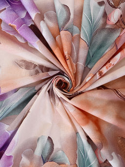 Пододеяльник бязь люкс на молнии - Фиалки 150х215