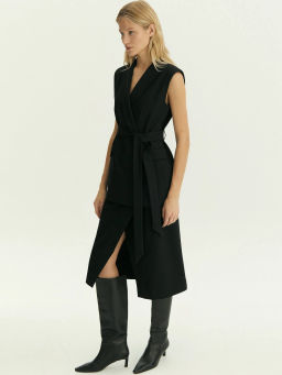 Юбка-карандаш миди на запах, S1074/monk - Emka фото 2