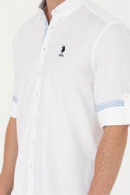 U. S. Polo Assn Мужская белая рубашка с длинным рукавом - U.s. polo assn фото 6