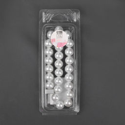 Подхват для штор «Бусы из жемчуга», d=1.5 см, 40±1 см, белый