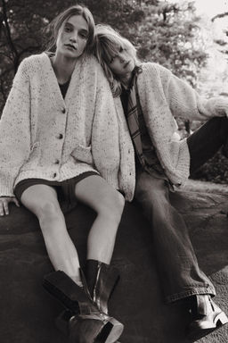 PINCHITA OVERSIZED KNIT CARDIGAN - Zara фото 4