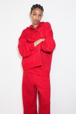 Chaqueta sudadera oversize con capucha