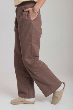 Брюки свободного кроя М325264кг какао/горчица - Елена фото 5