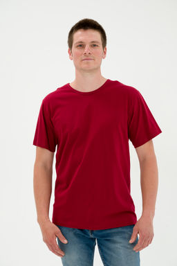 Футболка мужская из кулирки бордо