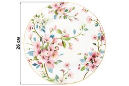 Набор тарелок 2 пр. 26*26*2 см Яблоневый цвет на белом NEW BONE CHINA - Elan gallery фото 2