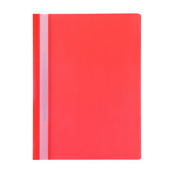 Цена за 20 шт. Папка - скоросшиватель Calligrata, А4.160 мкм, красная, прозрачный верх