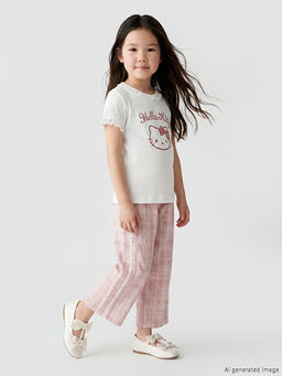 Hello Kitty Bask?l? K?z ?ocuk Pijama Tak?m?