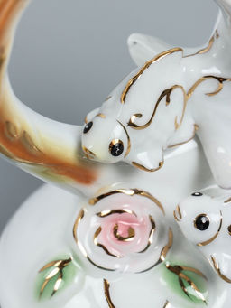 УЦЕНКА Фигурка керамика Золотые рыбки в сердце, 12?7.5?12 см, МИКС