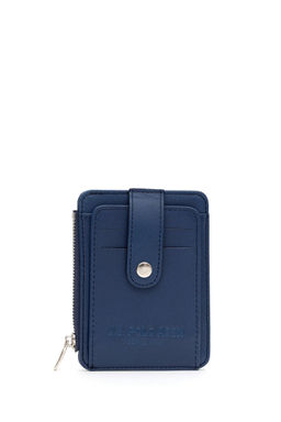 Мужская визитница цвета индиго Неожиданная скидка в корзине