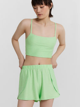 Комплект домашний женский зеленый яблочный 592454