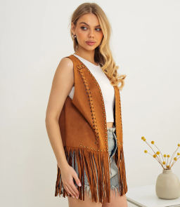 Жилет #КТ88875, коричневый - Dommod фото 2