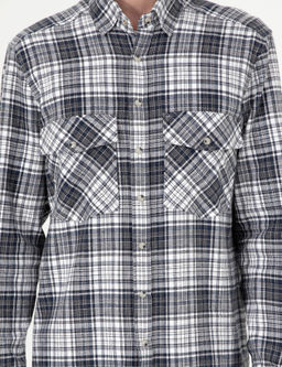 Lacivert Regular Fit Uzun Kollu G_mlek