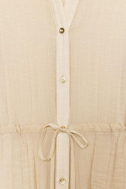 SEMI-SHEER CREASED-EFFECT SHIRT - Zara фото 7