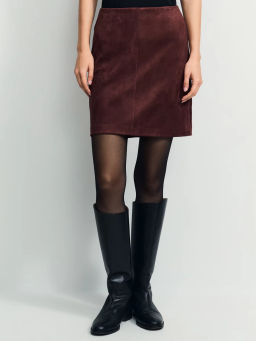 Юбка мини из искусственной замши / Zarina
