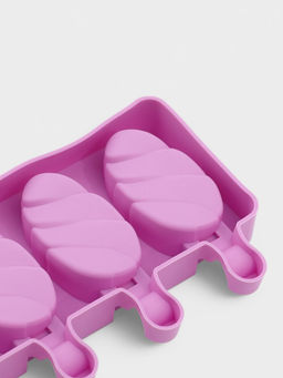 Форма для мороженого Клубника со сливками, силикон, 19.5?11.5 см, 4 ячейки (6.7?3.7 см), белая - Simaland фото 5