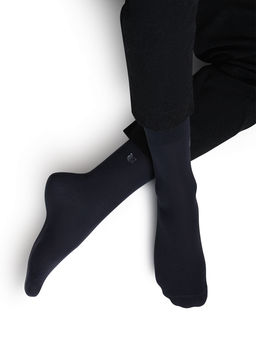 (Omsa) Eco 406 нос.муж., эконом, с рисунком "зиг-заг" (ЧЗ)