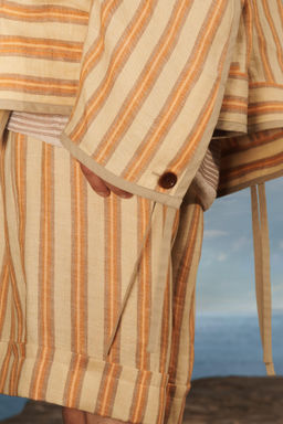 STRIPED LINEN JACKET - LIMITED EDITION - Zara фото 5