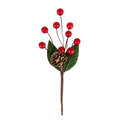Blumentag VDF-140 Веточка с шишкой и ягодами 3 х 1 шт. 18 см 01