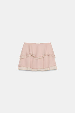 FALDA MINI VOLANTES / Rosa claro - Zara фото 6