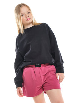 Шорты для девочки подростковые 22-7630 св.серый меланж - Mini maxi фото 24