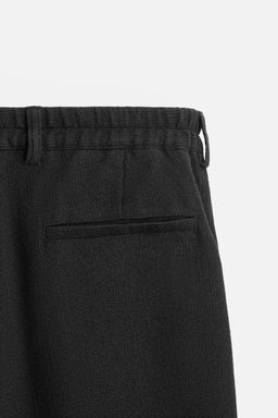 TEXTURED PLEATED TROUSERS - Zara фото 9