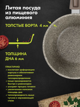 PREMIUM MOKKO Ковш 1,7 л со съемной ручкой и стекл.крышкой , арт. 082902