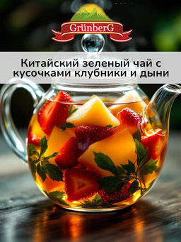 Миланский десерт Зеленый ароматизированный чай "GRUNBERG" LITE "