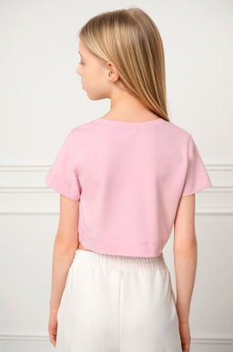 Укороченная футболка для девочки Happyfox
