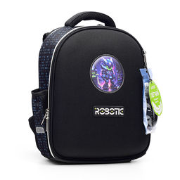 Рюкзак "Junior. Robotic" школьный жесткий 35x27x13 см (14 л) вес 800 г, 1 отделение на молнии с разделителями для учебников, с органайзером, 1 отделение для формата A4, 2 боковых кармана сеточкой на резинке, эргономичная формоустойчивая спинка с двойной в