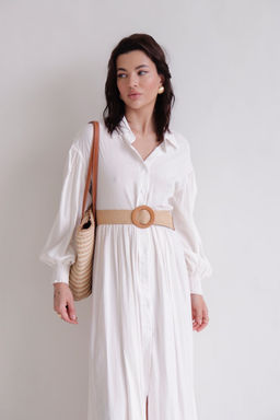 Martichelli Платье белое из вискозы  фото 9