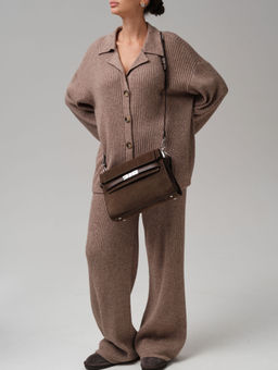 Замшевая сумка Rachel DBR 31361 кофе  фото 8