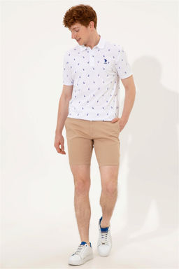 U. S. Polo Assn Мужская белая футболка с воротником-поло - U.s. polo assn фото 10