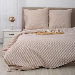 КПБ Simple Life 1,5 спальный, бязь, 100 % хлопок, пл. 120 гр./кв.м., Stripe (Страйп) Пододеяльник 146*217, простыня 150*217, наволочка 70*70 (2 шт.) - Традиция фото 7