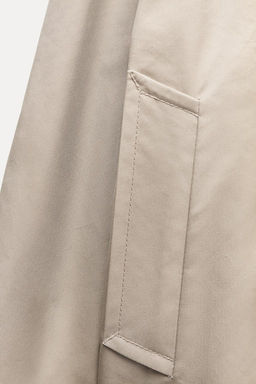 WATER-REPELLENT CROPPED TRENCH COAT ZW COLLECTION - Zara фото 8