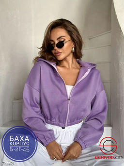 Зипка толстовка в крапинку оверсайз на молнии - Bruno фото 5